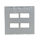 Placa P/ 4 X Modulo Sleek Branco 4x4 Margirius
