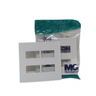 Placa P/ 4 X Modulo Sleek Branco 4x4 Margirius