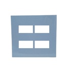 Placa P/ 4 X Modulo Sleek Sereno Azul 4x4 Margirius