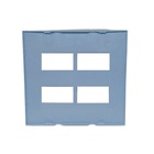 Placa P/ 4 X Modulo Sleek Sereno Azul 4x4 Margirius