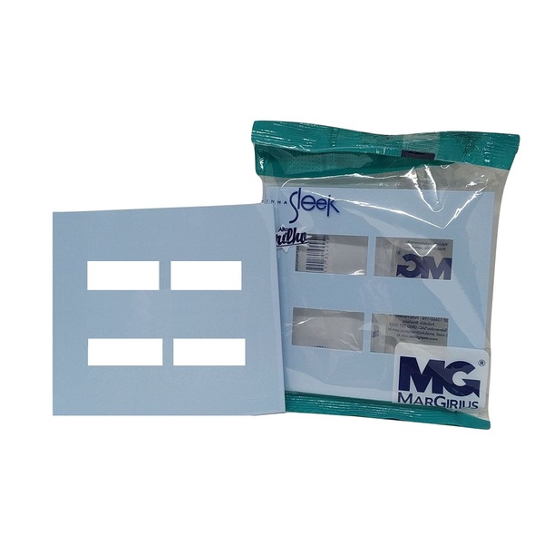 Placa P/ 4 X Modulo Sleek Sereno Azul 4x4 Margirius