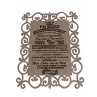 Placa Pai Nosso Evangelico Cor Natural