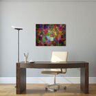 Placa Painel Decorativa em MDF Foto Abstrato Colorido Kit 4 P