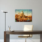 Placa Painel Decorativa em MDF Foto Barco Europa Kit 4 Placas