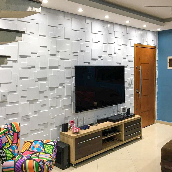 Placa Painel Revestimento Decorativo Flexivel Impermeavel Par