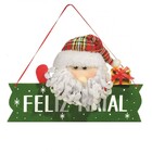 Placa Papai Noel Feliz Natal Holly 24x35cm - Magizi
