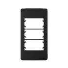 Placa para Condulete 1" com Suporte 3P Preto Margirius