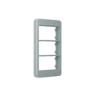 Placa para Condulete 3/4" com Suporte 3P Cinza Margirius