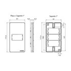 Placa Para Condulete Caixa 1' Com Interruptor Simples Margiri