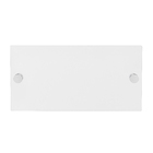 Placa para Fixar Números Casa 18,5x37cm Parafusar Acrílico Cristal