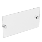 Placa para Fixar Números Casa 18,5x50cm Parafusar Acrílico Cristal