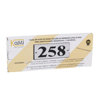 Placa para Fixar Números Casa 18,5x50cm Parafusar Acrílico Cristal