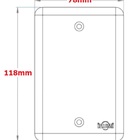 Placa Para Interruptor 3 Teclas Branca - Ilumi, Opção: Branco