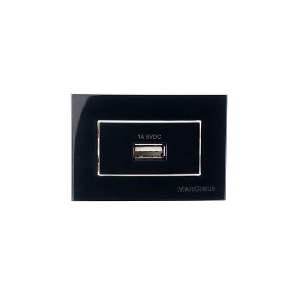 Placa Para Móveis 65x45 Com Tomada Carregador Usb-a Margirius