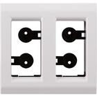 Placa Para Móvel 2 Postos Tramontina Liz Branca