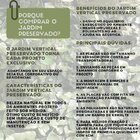 Placa Para Muro Inglês Jardim Vertical Preservado 50x50cm