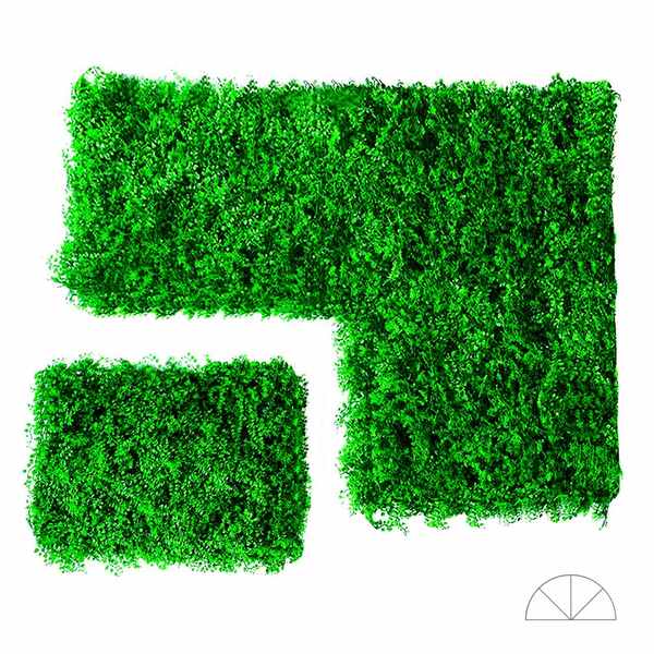 Placa Parede Verde Samambaia Muro Inglês Kit 12 Unid