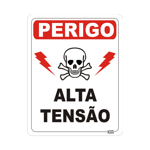 Placa Perigo De Morte Plastico 23x18cm Leroy Merlin