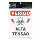 Placa "Perigo De Morte" Plástico 23x18cm