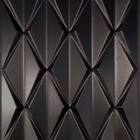 Placa Pianel Pvc Abstrato Preto 3d Revestimento De Parede Dec