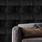Placa Pianel Pvc Blocos Preto 3d Revestimento De Parede Decor