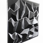 Placa Pianel Pvc Diamante Preto 3d Revestimento De Parede Dec