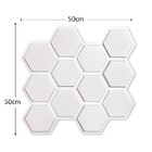 Placa Pianel Pvc Hexágonos 3d Revestimento De Parede Decorati