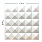 Placa Pianel Pvc Pirâmide 3d Revestimento De Parede Decorativ