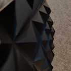 Placa Pianel Pvc Triângulos Preto 3d Revestimento De Parede D