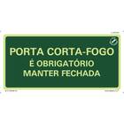 Placa Porta Corta-Fogo - 15X30Cm