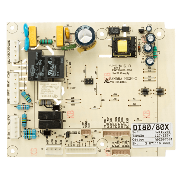 Placa Potência Refrigerador Electrolux - Di80x Dt80x