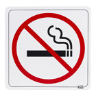 Placa "Proibido Fumar" Plástico 15x15cm