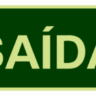 Placa Pvc 13x26cm - Saída - Indika