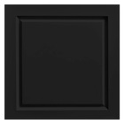 Placa Pvc Boiserie Clássica Preta 3d Revestimento De Parede D