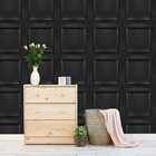 Placa Pvc Boiserie Preto 3d Revestimento De Parede Decorativa