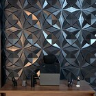 Placa Pvc Dakar Preto 3d Revestimento De Parede Decorativa 50