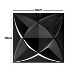 Placa Pvc Dakar Preto 3d Revestimento De Parede Decorativa 50