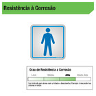 Placa "Quadro de Força/Quadro de Luz" 15x15cm