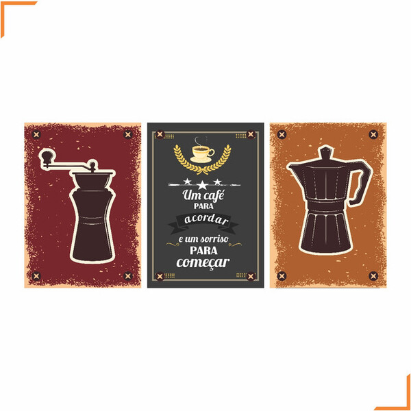 Placa Quadro Decorativo Em Mdf 30x20 Cm Cantinho Do Café Casa