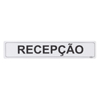 Placa "Recepção" Plástico 5x25cm