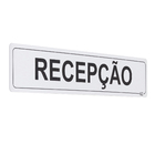 Placa "Recepção" Plástico 5x25cm