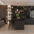 Placa Resina Imitação De Mármore Formix 3d - Portoro Gold Med