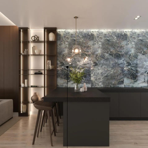 Placa Resina Imitação De Pedra Mármore Formix 3d - Amazonite