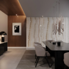 Placa Resina Imitação De Pedra Mármore Formix 3d - White Line