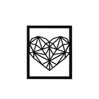 Placa Retrato Coração Mdf