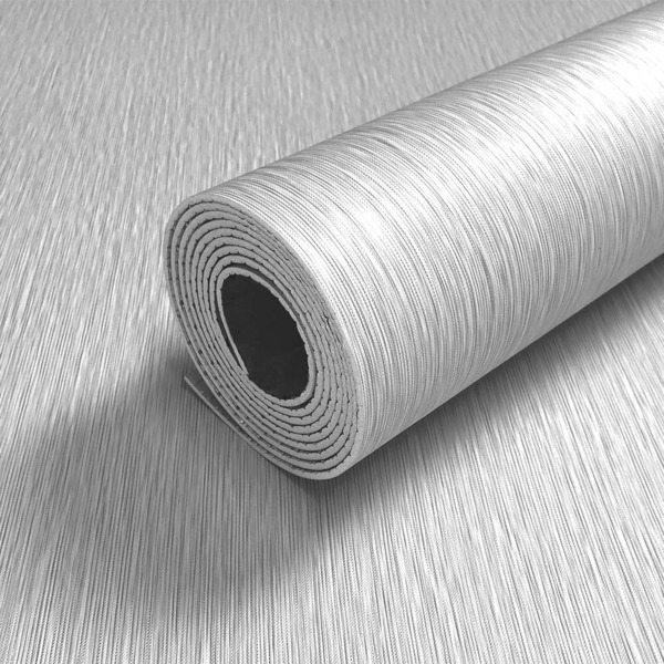 Placa Revestimento Adesiva Flexível Para Parede Linhas Cinza