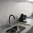 Placa Revestimento Adesiva Flexível Para Parede Linho Cinza C