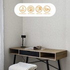 Placa Revestimento Adesiva Flexível Para Parede Linho Cinza M