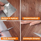 Placa Revestimento Adesiva Flexível Para Parede Madeira Jacar