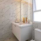 Placa Revestimento Adesiva Flexível Para Paredes Atenas Branc